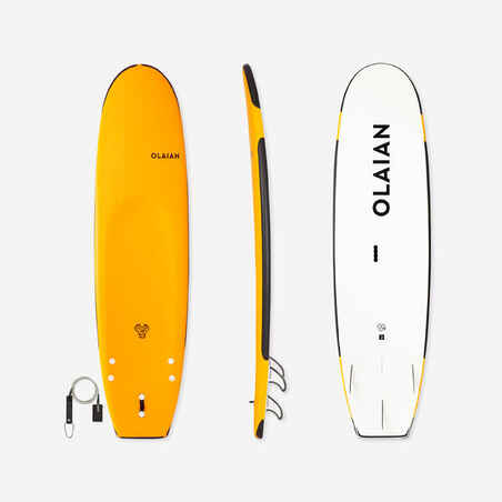 FOAM SURFBOARD 100 Reinforced 7'5" 84 L + Leash