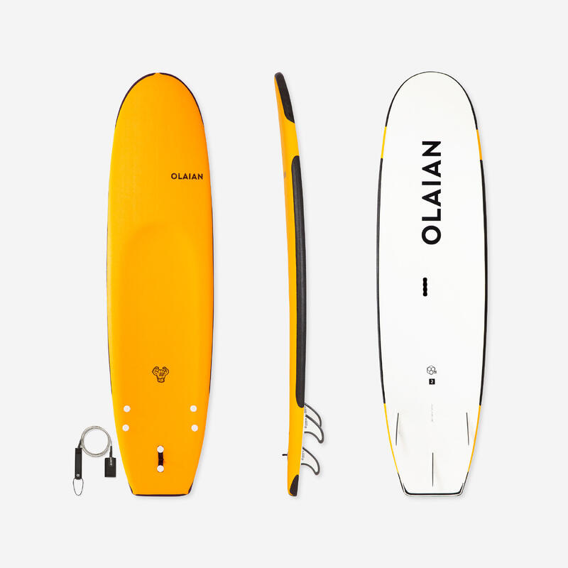 SURF MOUSSE 100 renforcé 7'5" 80 L + leash