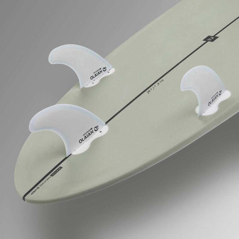 Deska surfingowa Olaian 500 Hybride 8' z 3 statecznikami