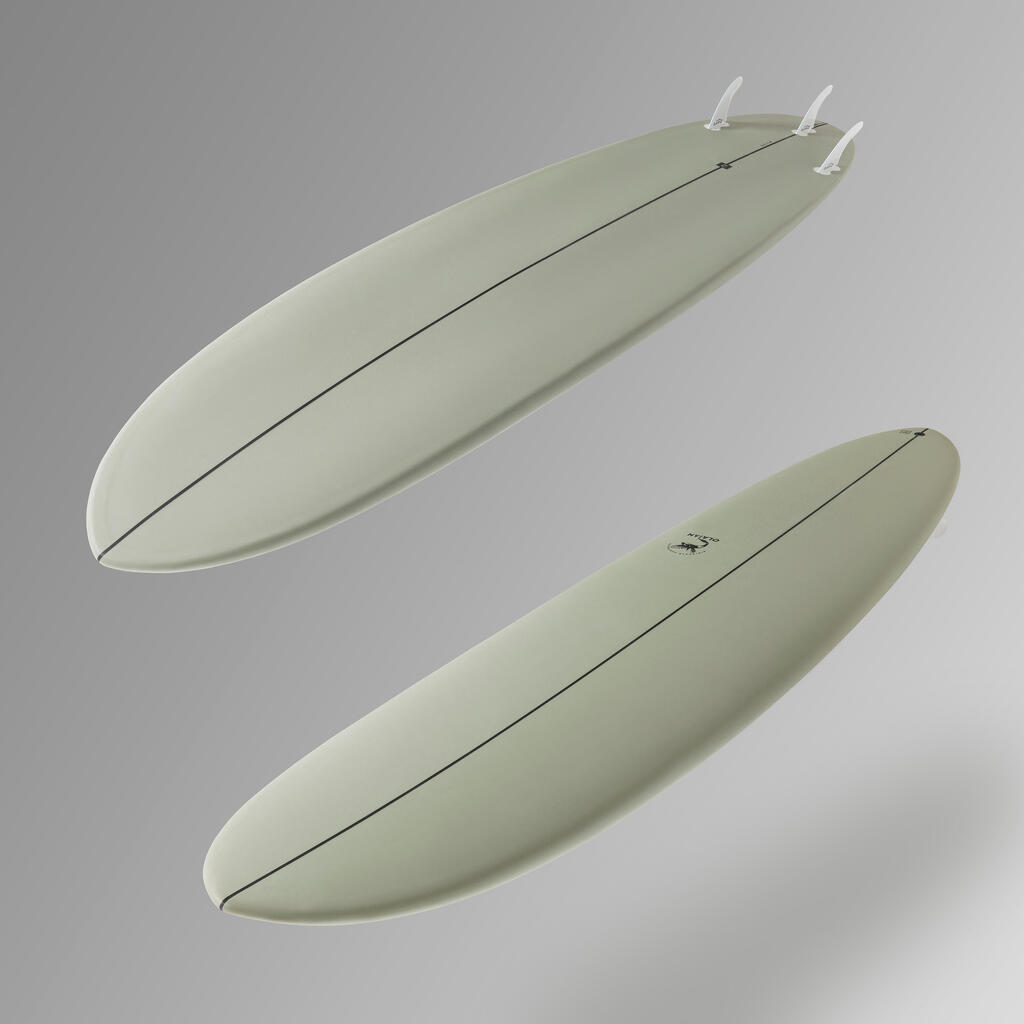 Surfovacia doska 500 Hybrid 8' dodávaná s 3 plutvičkami