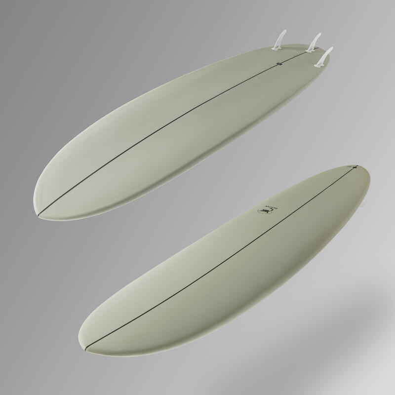 Surfboard 500 Hybride 8' geleverd met 3 vinnen OLAIAN Decathlon.nl