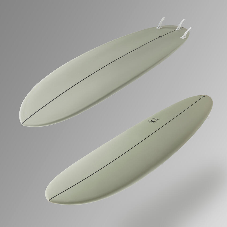 OLAIAN Surfboard 500 hybride 8' geleverd met 3 vinnen Decathlon