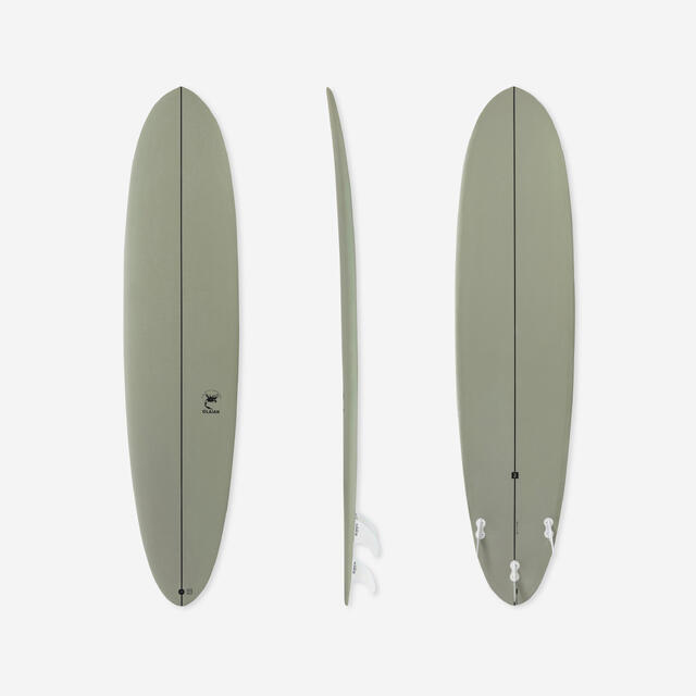 Surfboard 500 Hybrid 8' Lieferung mit drei Finnen 
