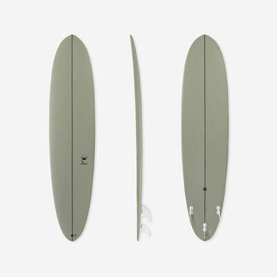 Surfboard 500 hybride 8' geleverd met 3 vinnen