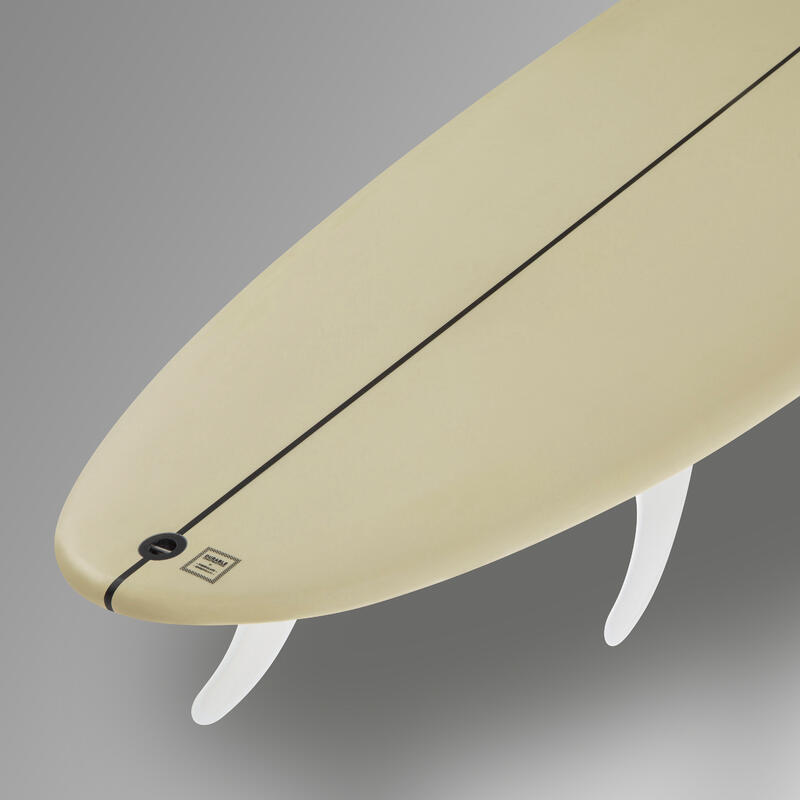 Hybride surfboard 500 6'4" met 3 vinnen.