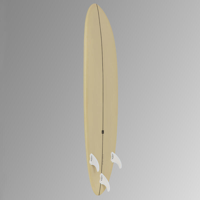 Hybride surfboard 500 6'4" met 3 vinnen.