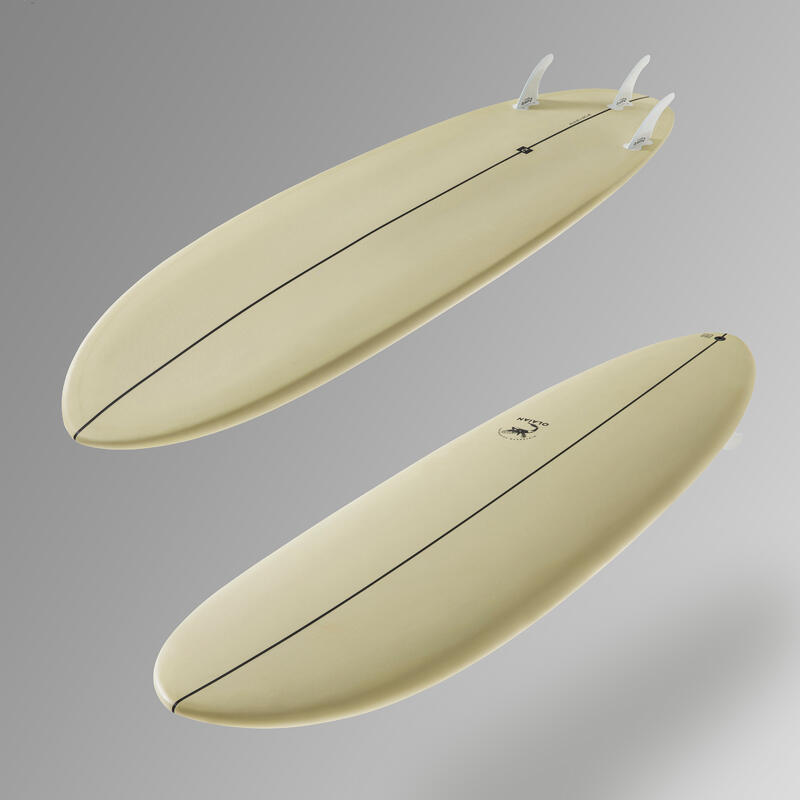 Placă surf 500 Hybride 6'4'' 3 înotătoare incluse