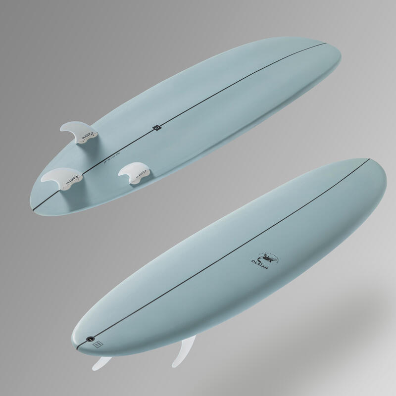 Deska surfingowa Olaian 500 Hybride 7' z 3 statecznikami