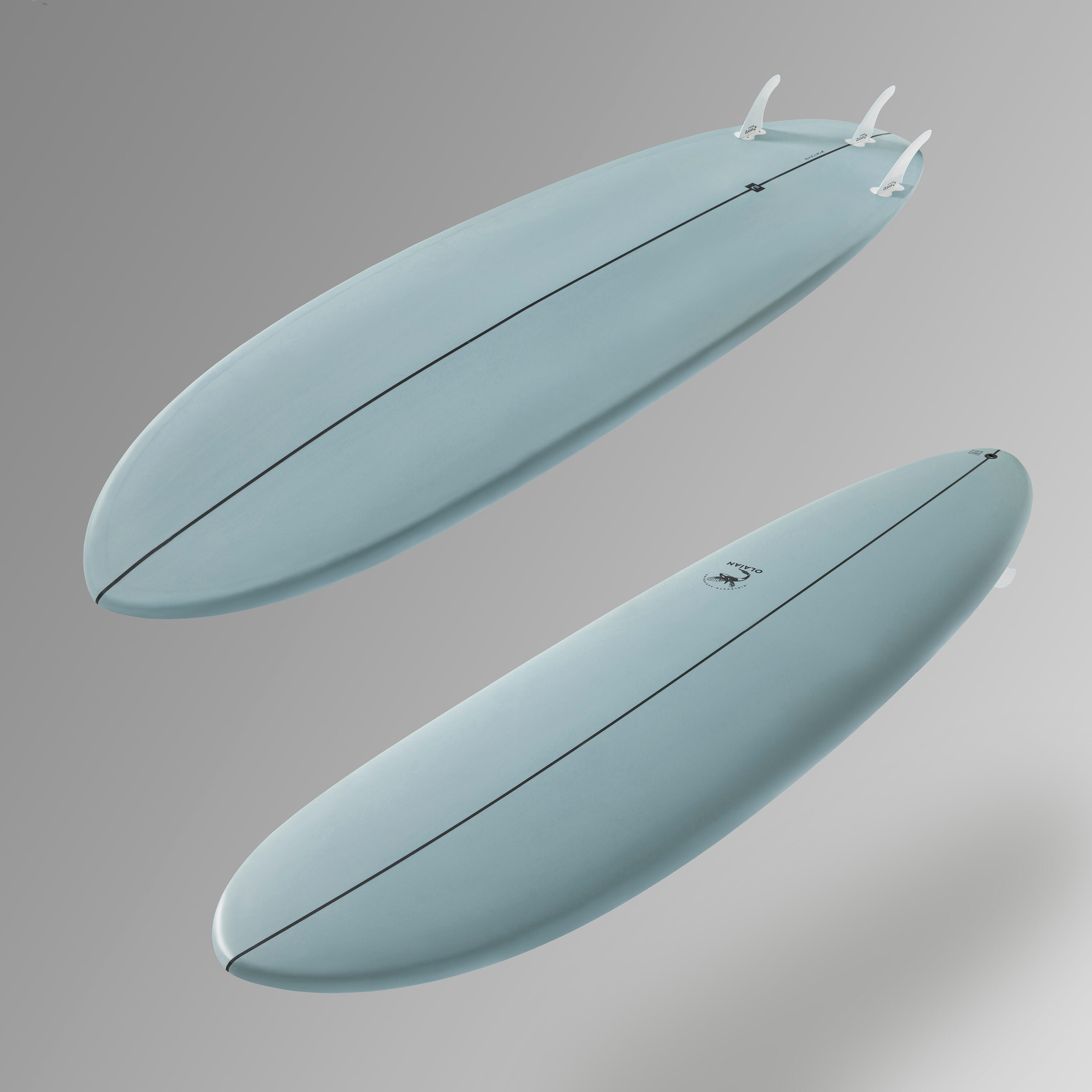 Surfboard 500 Hybride 7' met 3 vinnen OLAIAN Decathlon.nl