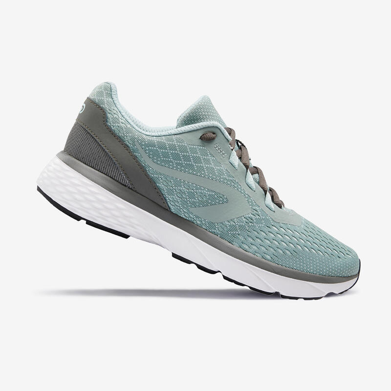 The actual Hip Driving force Scarpe running donna RUN SUPPORT verde militare | DECATHLON