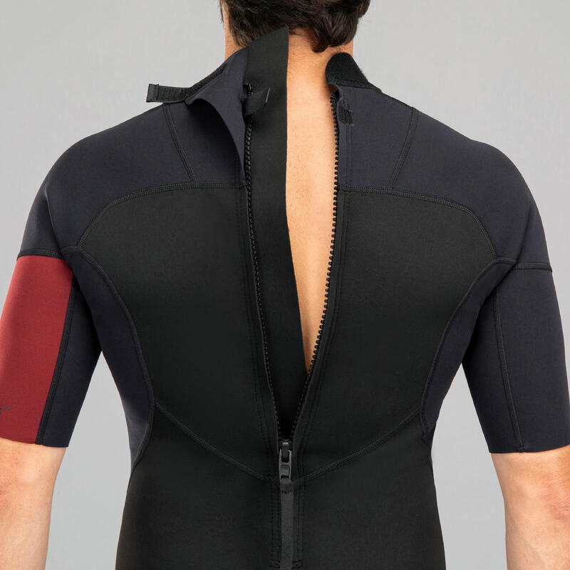 Pánský krátký neopren na surf strečový 500 1,5 mm