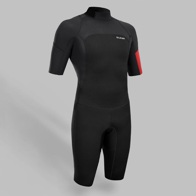 januari Creatie vergroting Shorty wetsuit heren 500 stretch neopreen | OLAIAN | Decathlon.nl