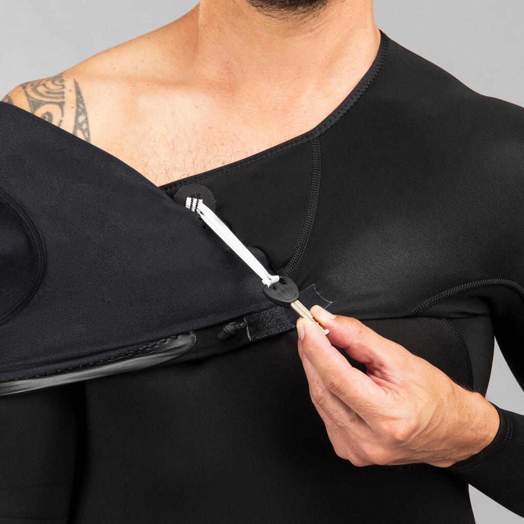Odelo za surfovanje dugih rukava 900 od neoprena 1,5 mm muško - crno