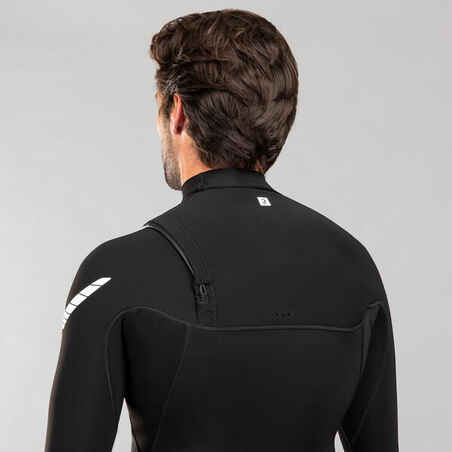 Men's Surfing Neoprene Long Sleeve No Zip Shorty Wetsuit 900 1.5 mm - Black