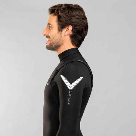 Ανδρική μακρυμάνικη στολή Surf 900 χωρίς φερμουάρ από νεοπρένιο 1,5 mm - Μαύρο