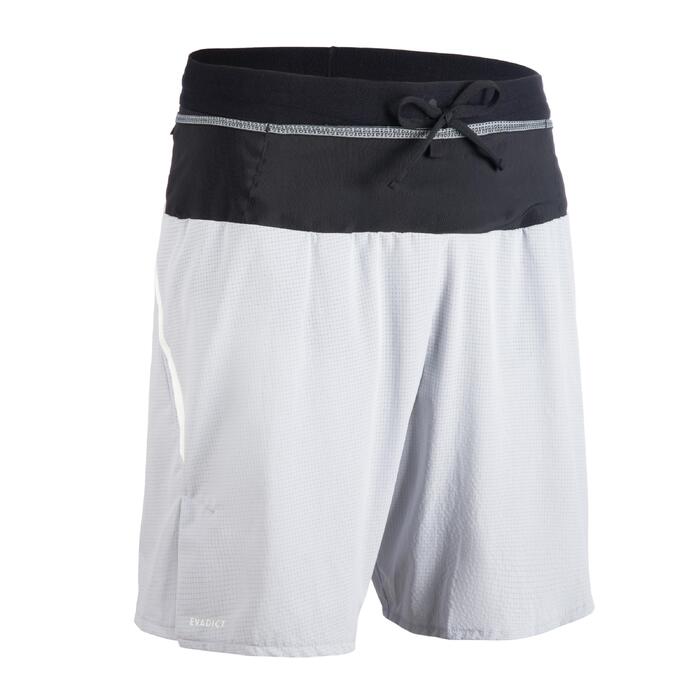 Men's Trail Running Shorts - Grey - Carbon grey - Kiprun - Decathlon