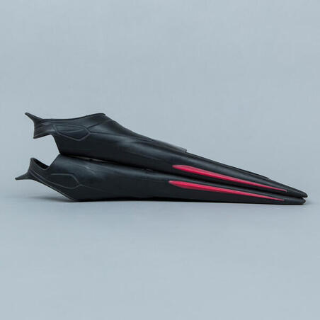 Ласти Topfins 900 для плавання довгі жорсткі чорні/червоні