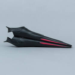 TOPFINS 900 RIGID LONG SWIMMING FINS - BLACK RED