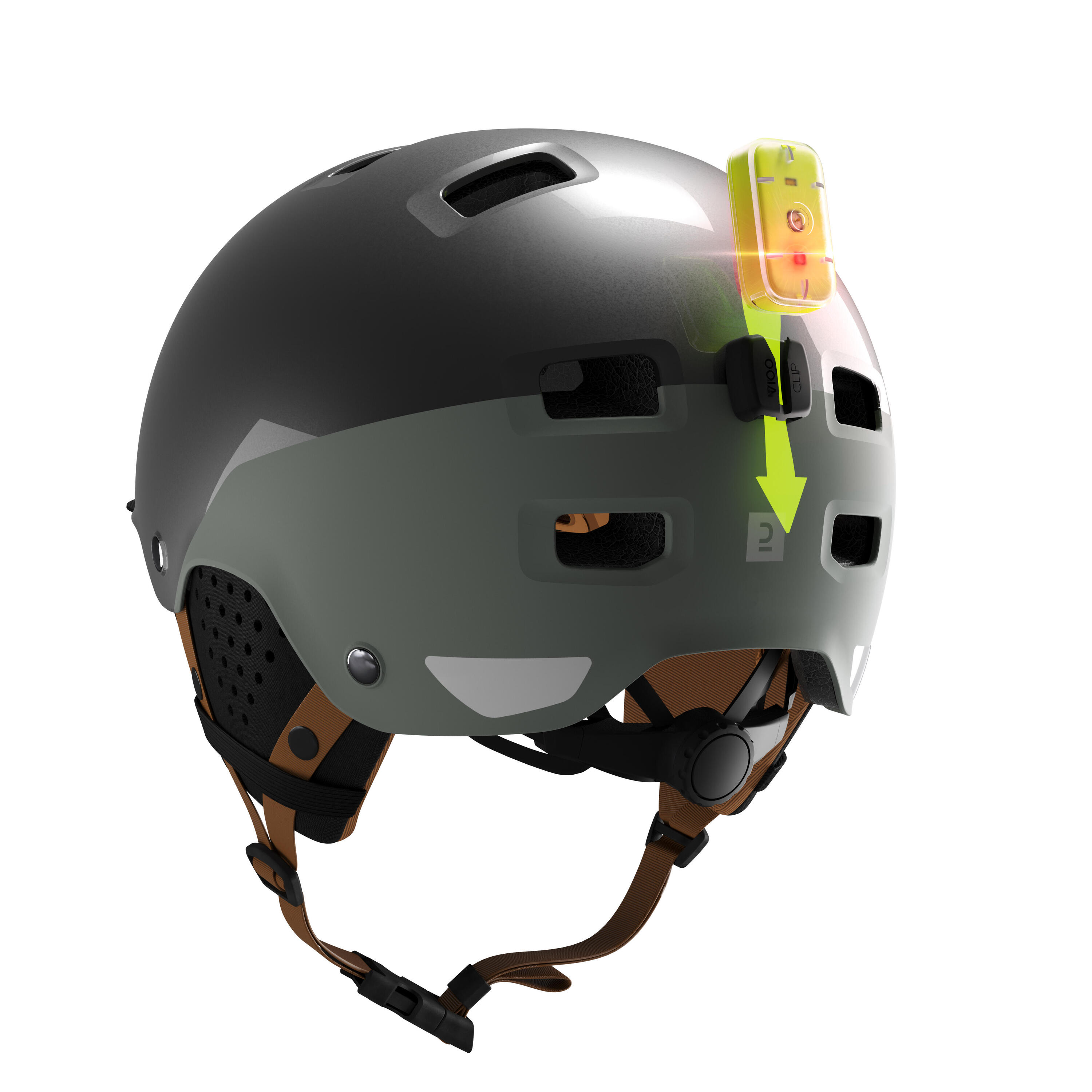 Bowl City Bike Helmet 500 - Grey 7/8