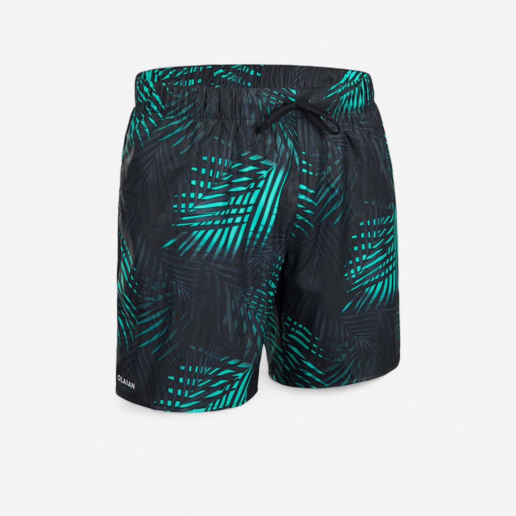 Surf boardshort standard 100 PALMITO BLACK