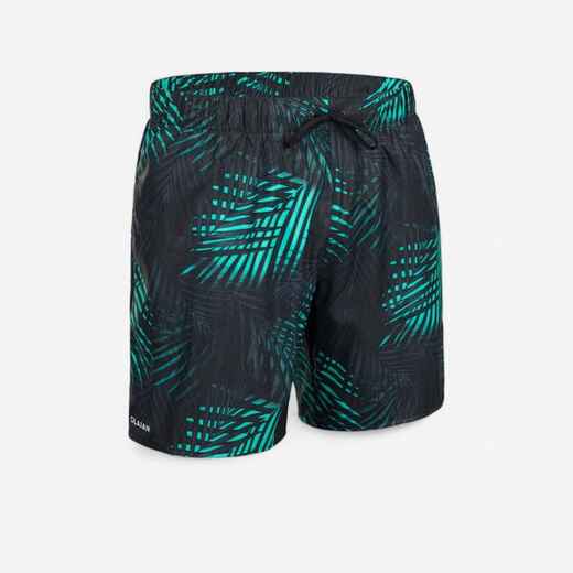 
      Short de bain 15" Homme - 100 palm noir turquoise
  