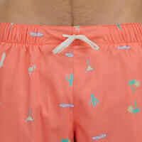 Surfing Standard Boardshorts 100 - COSMIC CORAL