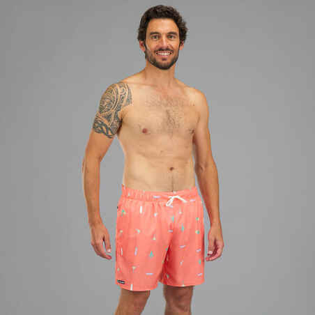 Surfing Standard Boardshorts 100 - COSMIC CORAL