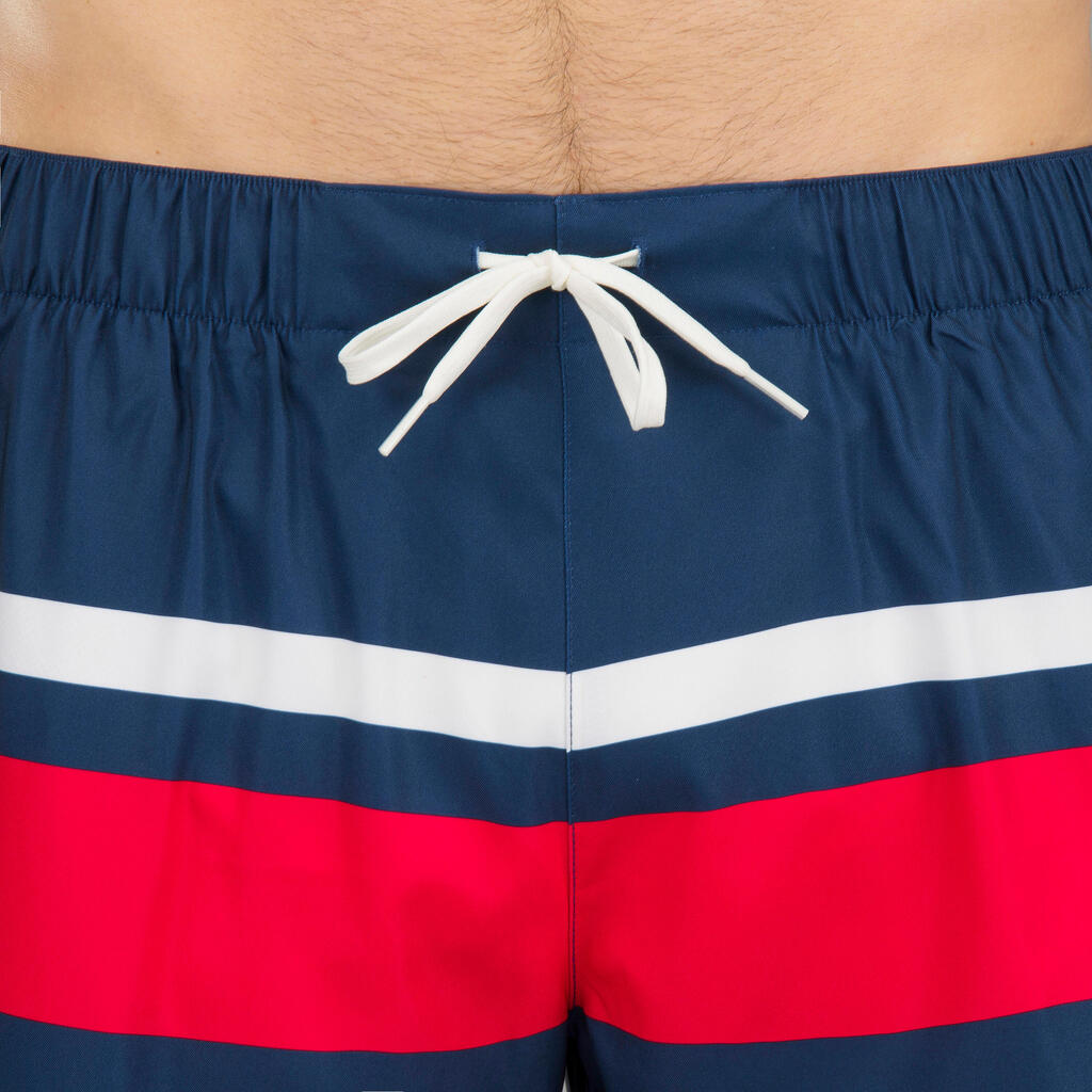 Men’s Swim Shorts Surf 100 15” Short - Strippy Blue