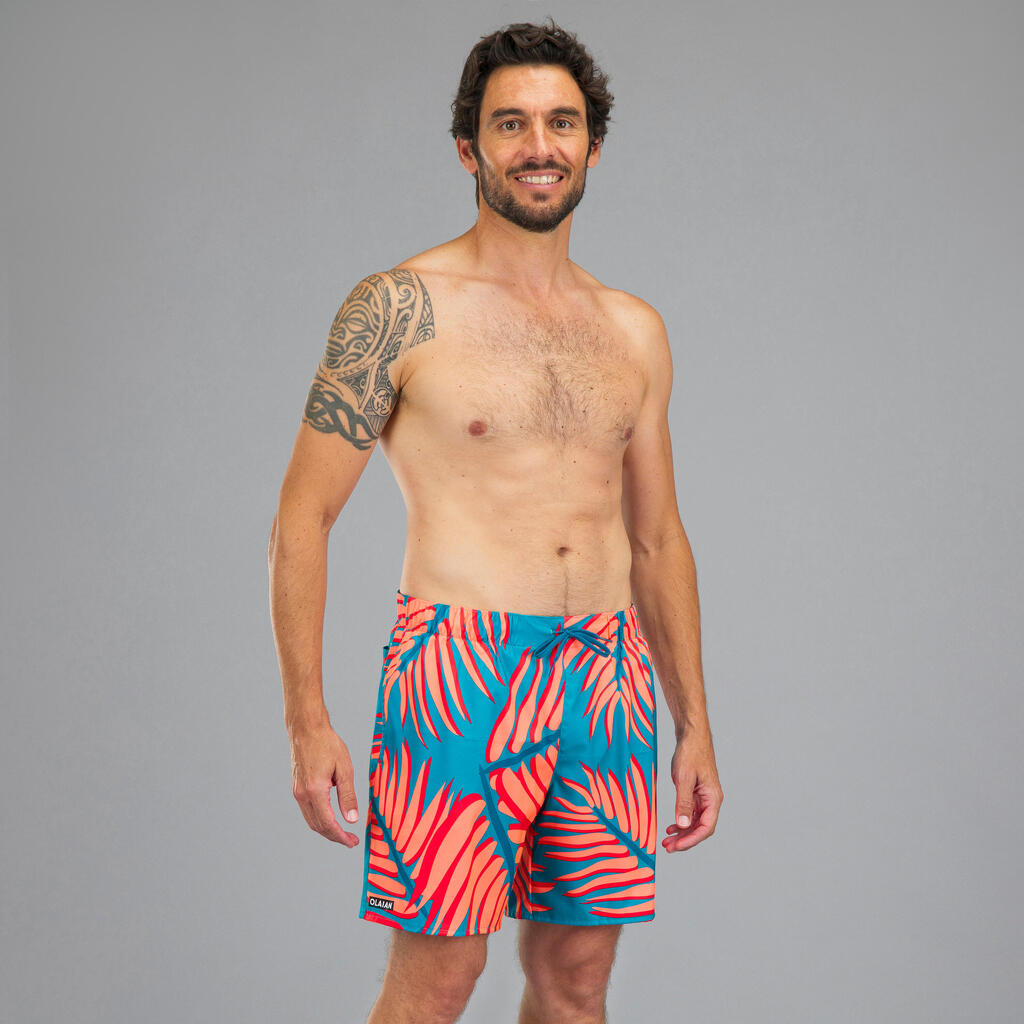 Boardshorts Surfen Standard 100 Cosmic koralle