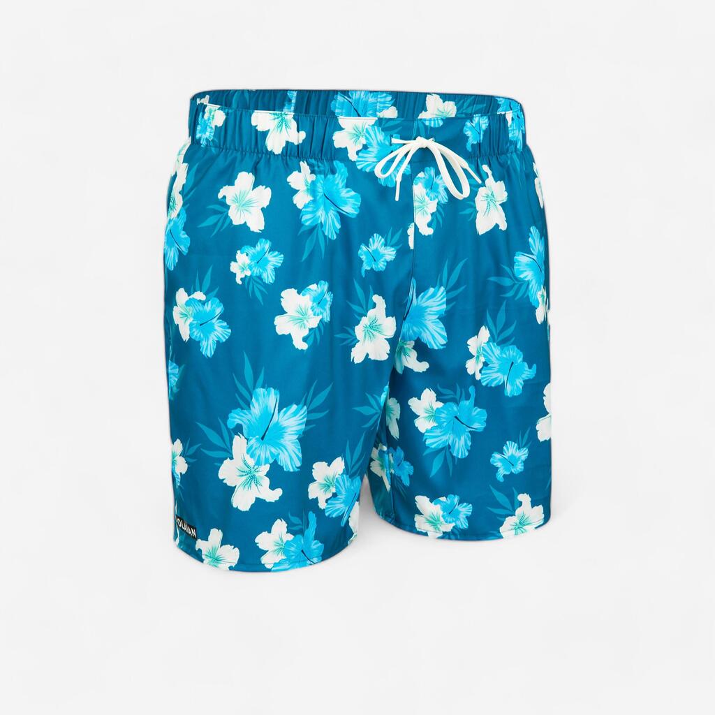 Šorts za plivanje Surf 100 dužine 38 cm muški - ljubičasto/sivi