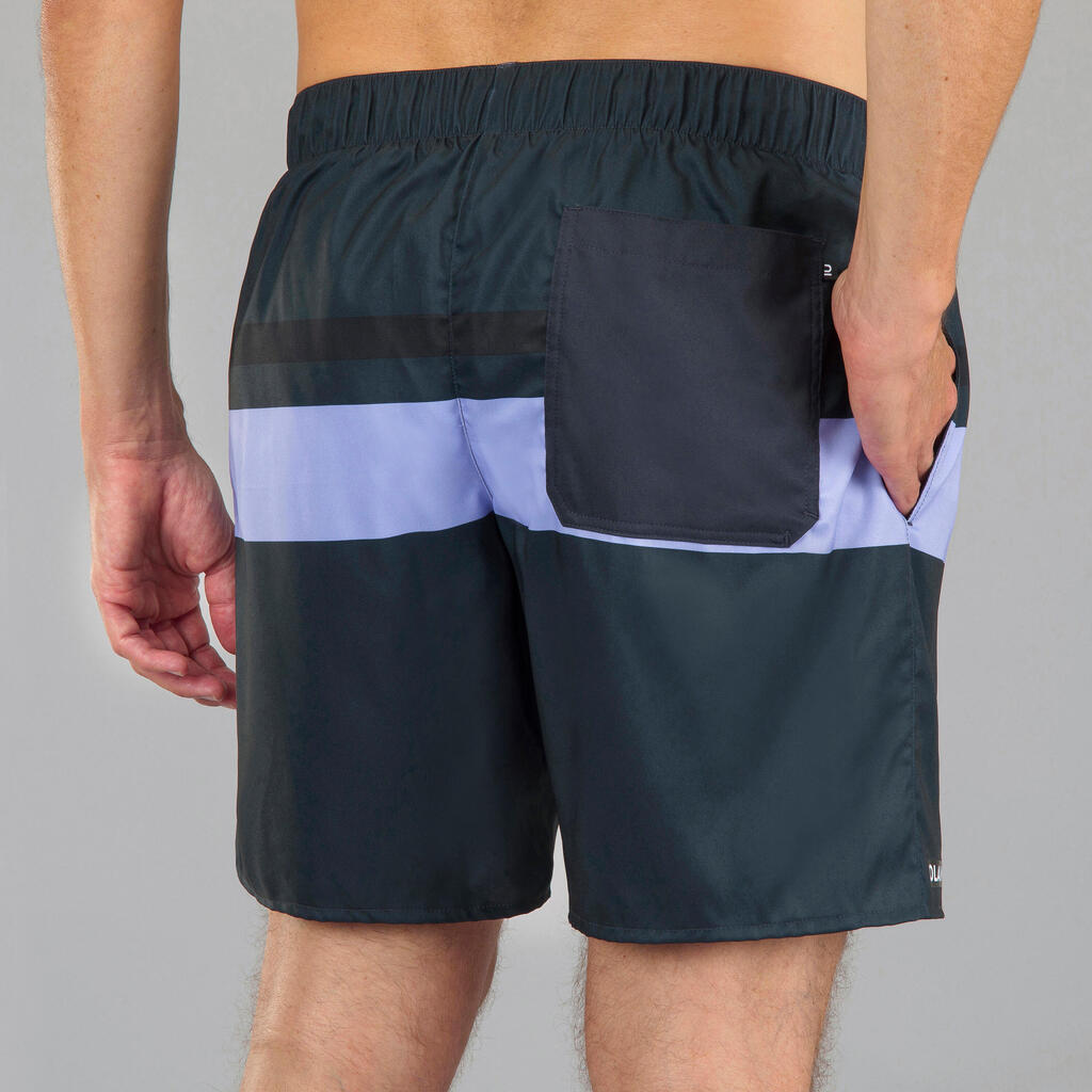 Surf boardshort standard 100 PALMITO BLACK
