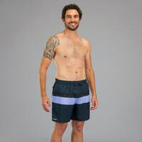 Surf boardshort standard 100 POPSTRP BLACK