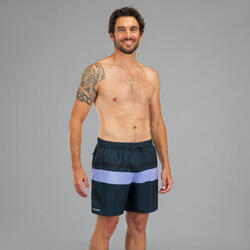 Surf boardshort standard 100 POPSTRP BLACK