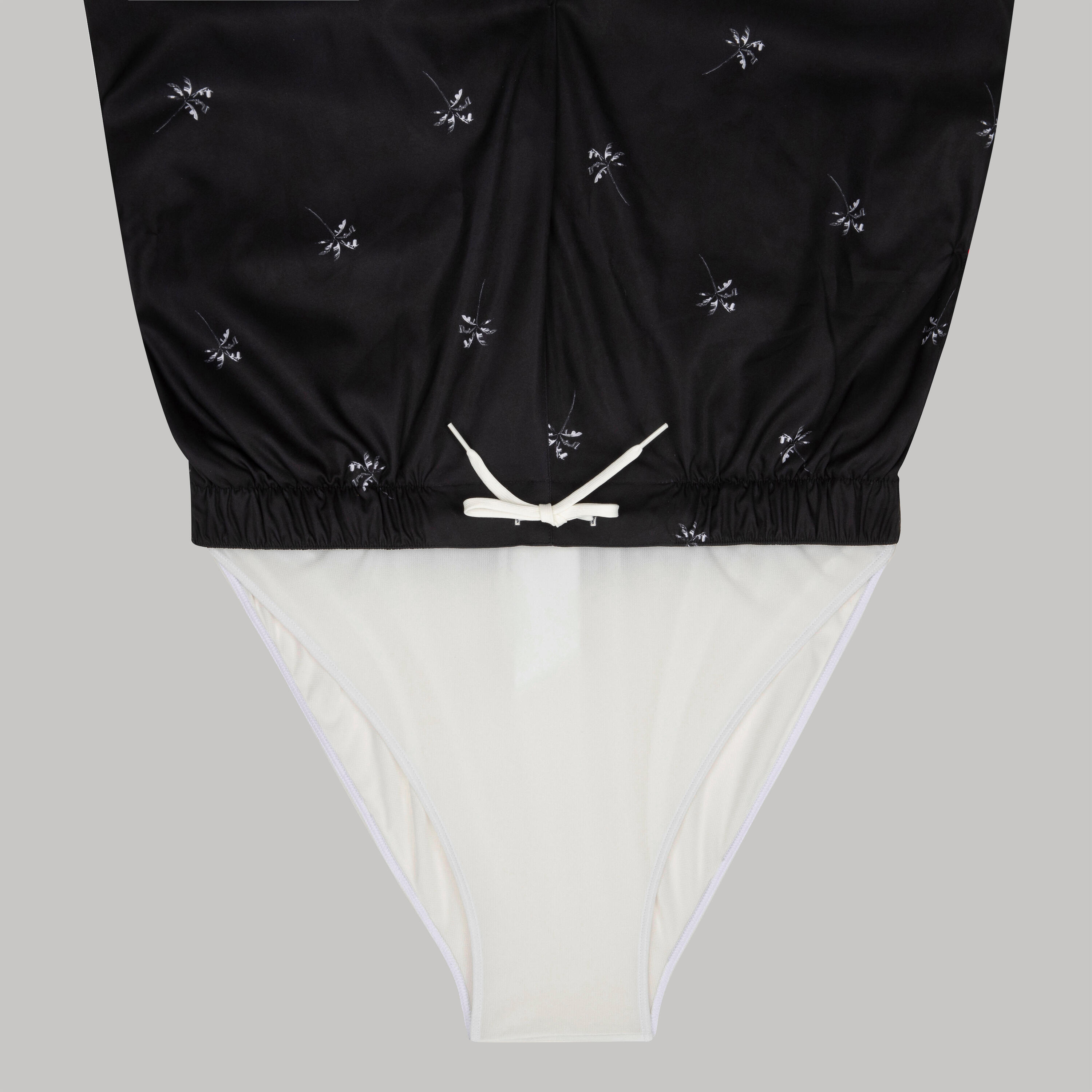 Boardshort voor heren 15" 100 palmito zwart 6/8
