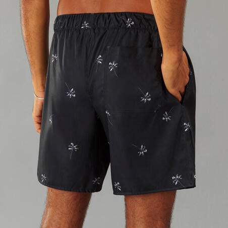 Boardshort surf 100 15" PALMITO BLACK