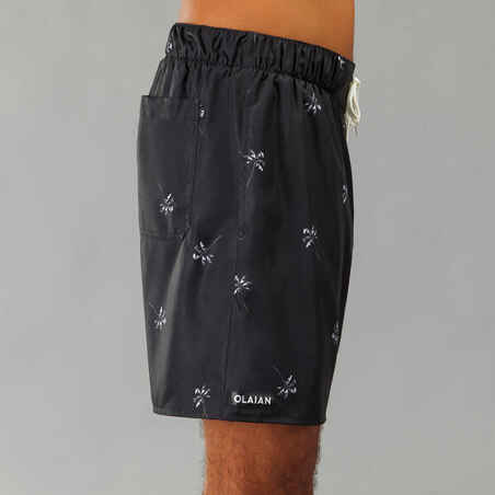 Men's Swim Shorts 15" - 100 palmito black