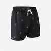 Boardshort surf 100 15" PALMITO BLACK