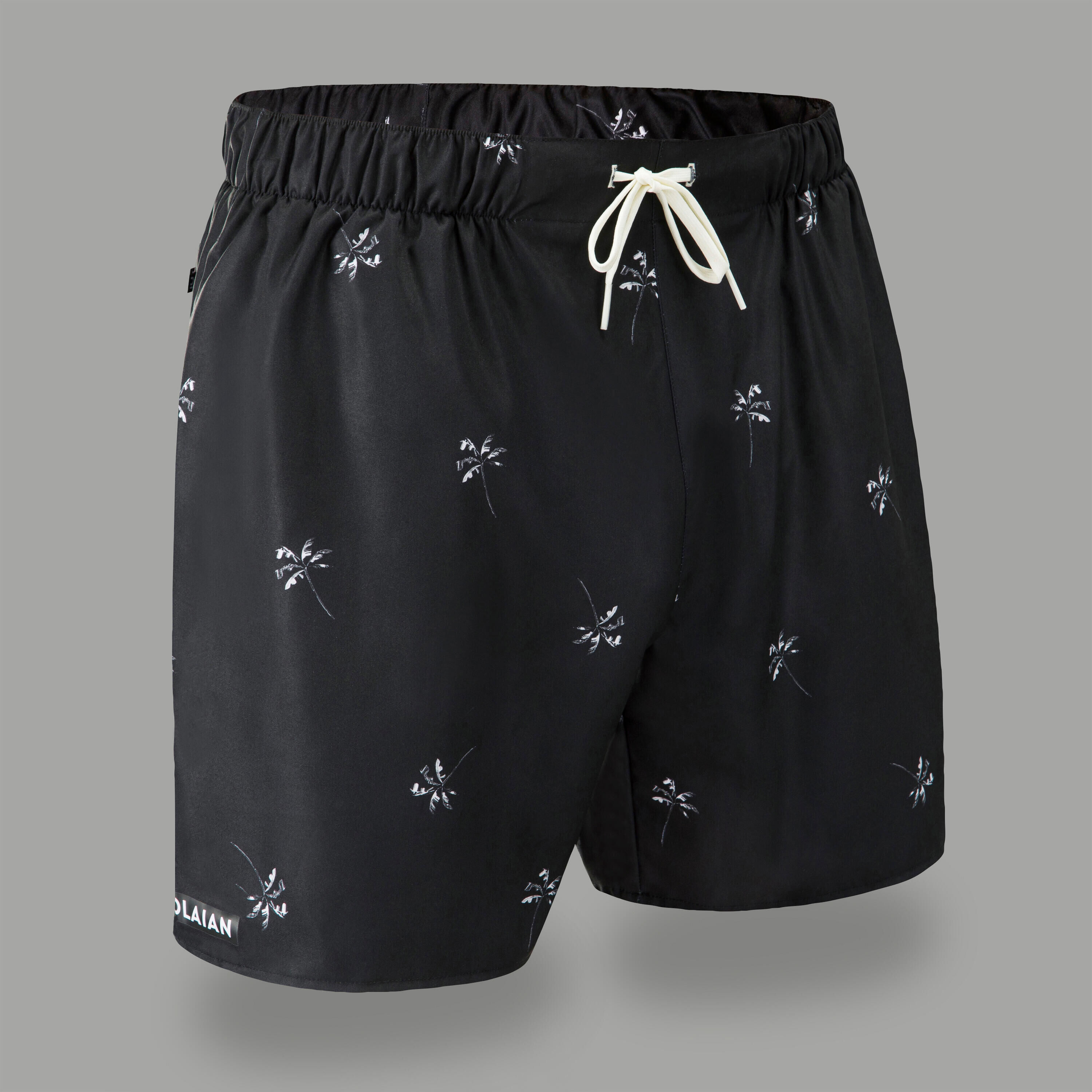 OLAIAN Standard Surfing Boardshorts 100 - PALMITO BLACK