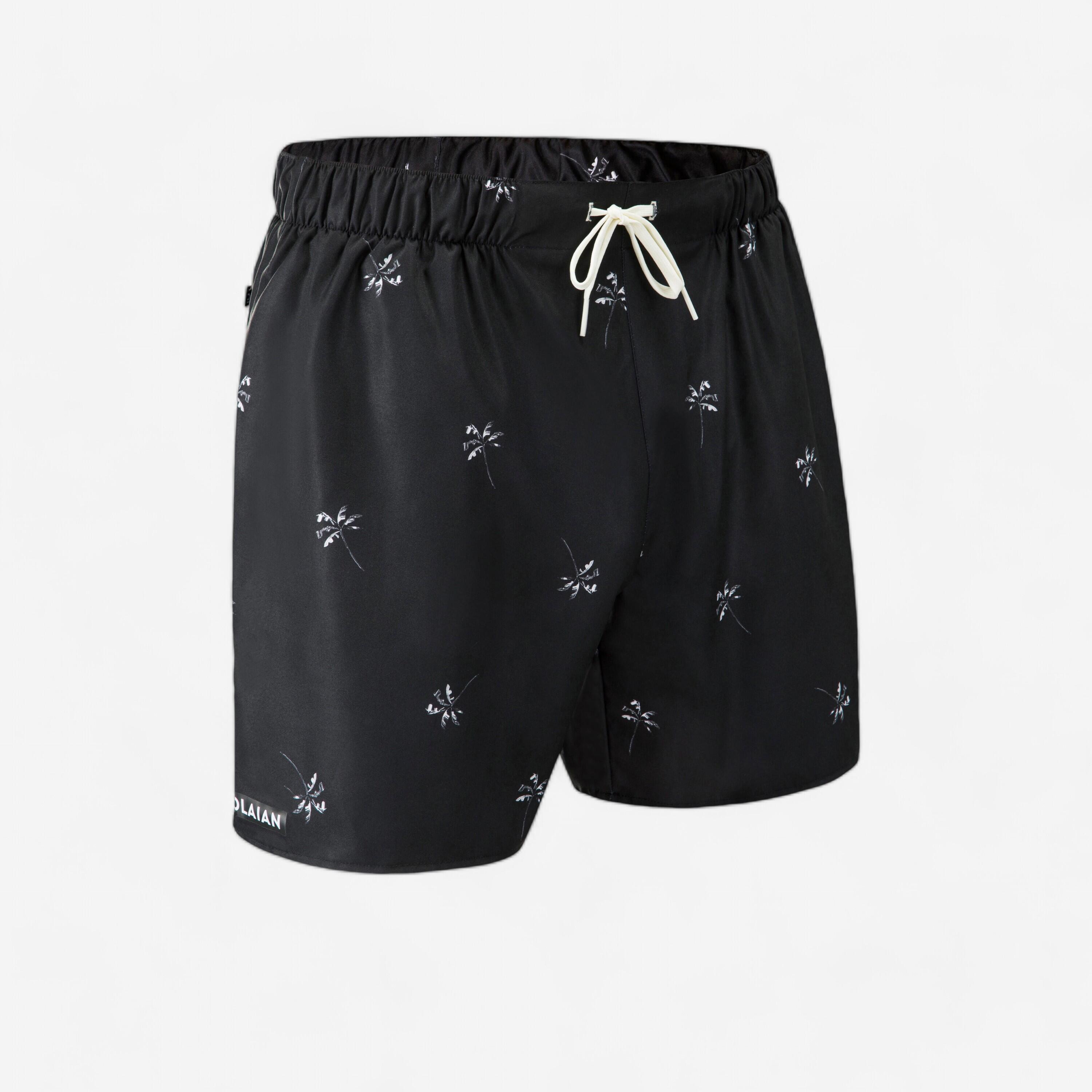 boardshort surf 100 15" palmito black - olaian