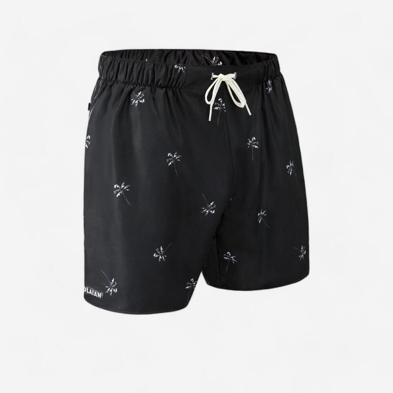 Calções de surf 15'' 100 Homem palmito preto