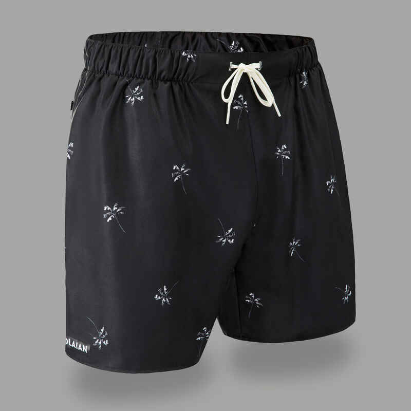 Men's Swim Shorts 15" - 100 palmito black