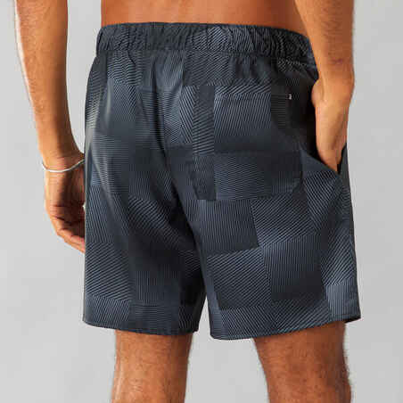 Surfing Standard Boardshorts 100 - SQUARE BLACK