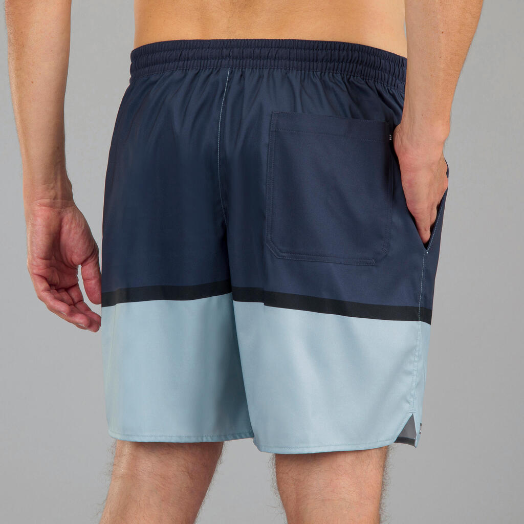 Boardshorts lang Surfen 100 Trendy blau