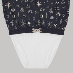 Boardshort surf 100 long Eco SYMBOL BLACK