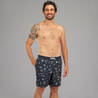 Boardshort surf 100 long Eco SYMBOL BLACK