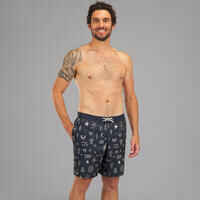 Boardshort surf 100 long SYMBOL BLACK