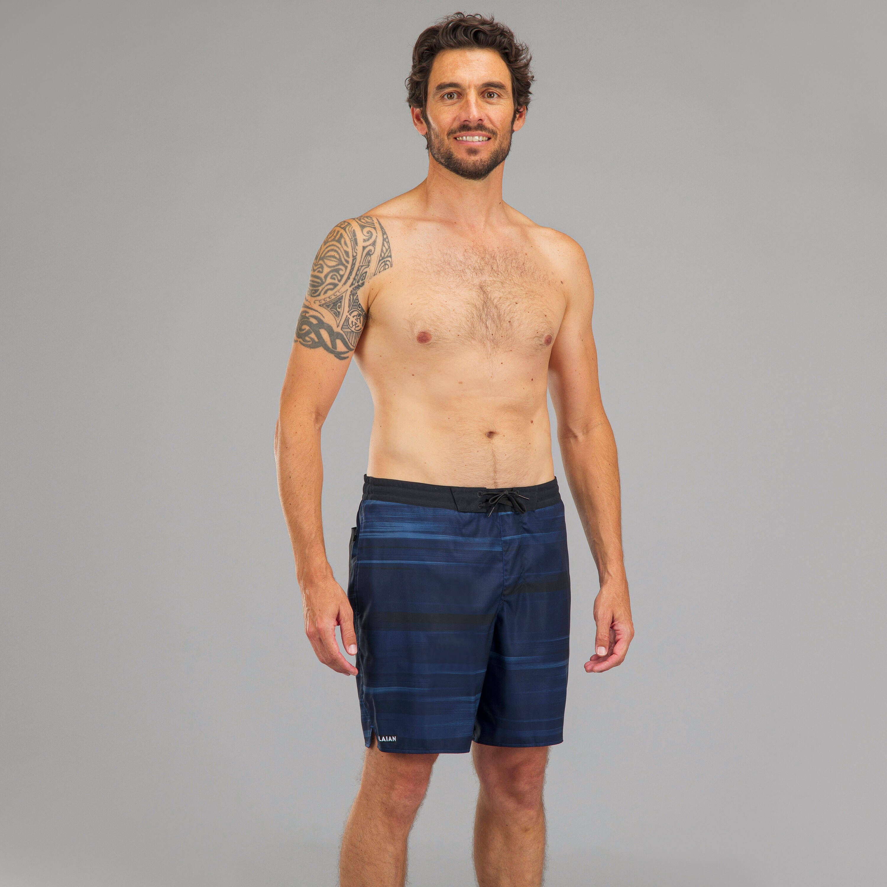 Men Surfing Boardshorts 100 Long Cloud blue -  1
