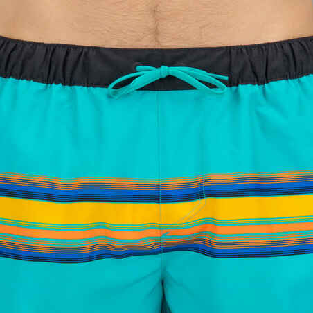 Boardshort surf 100 short SUNSTRIPEGREEN