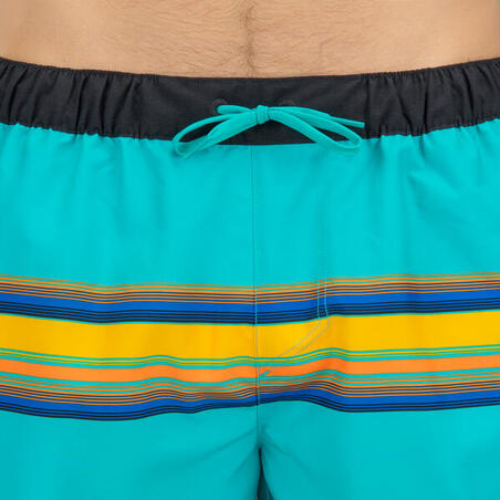 Boardshort surf 100 court SUNSTRIPEGREEN