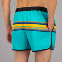 Boardshort surf 100 short SUNSTRIPEGREEN